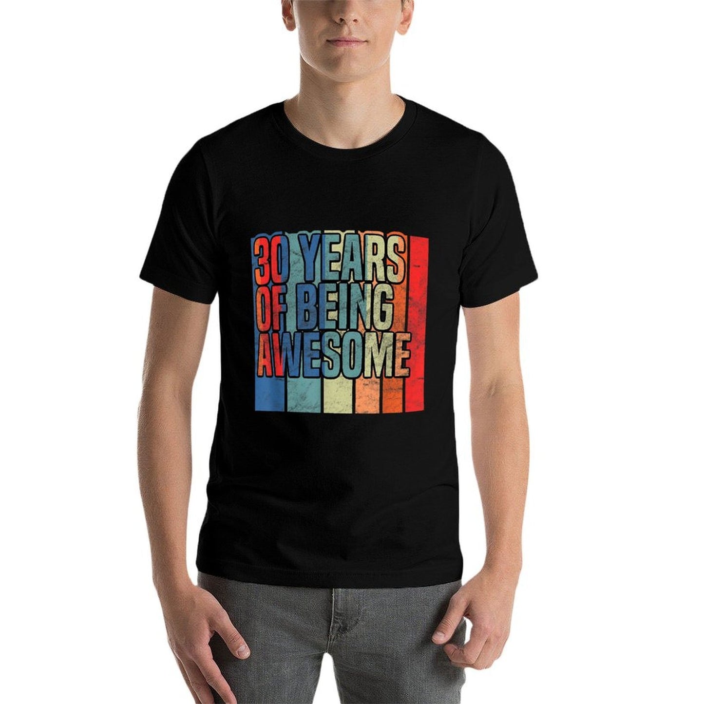 30th Birthday 30 Years of Being Awesome Funny Party  Tagless Design T-Shirt