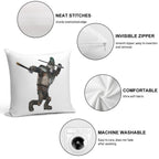 Johnny from Sing 2 Movie Soft Luxury Feel Throw Pillow