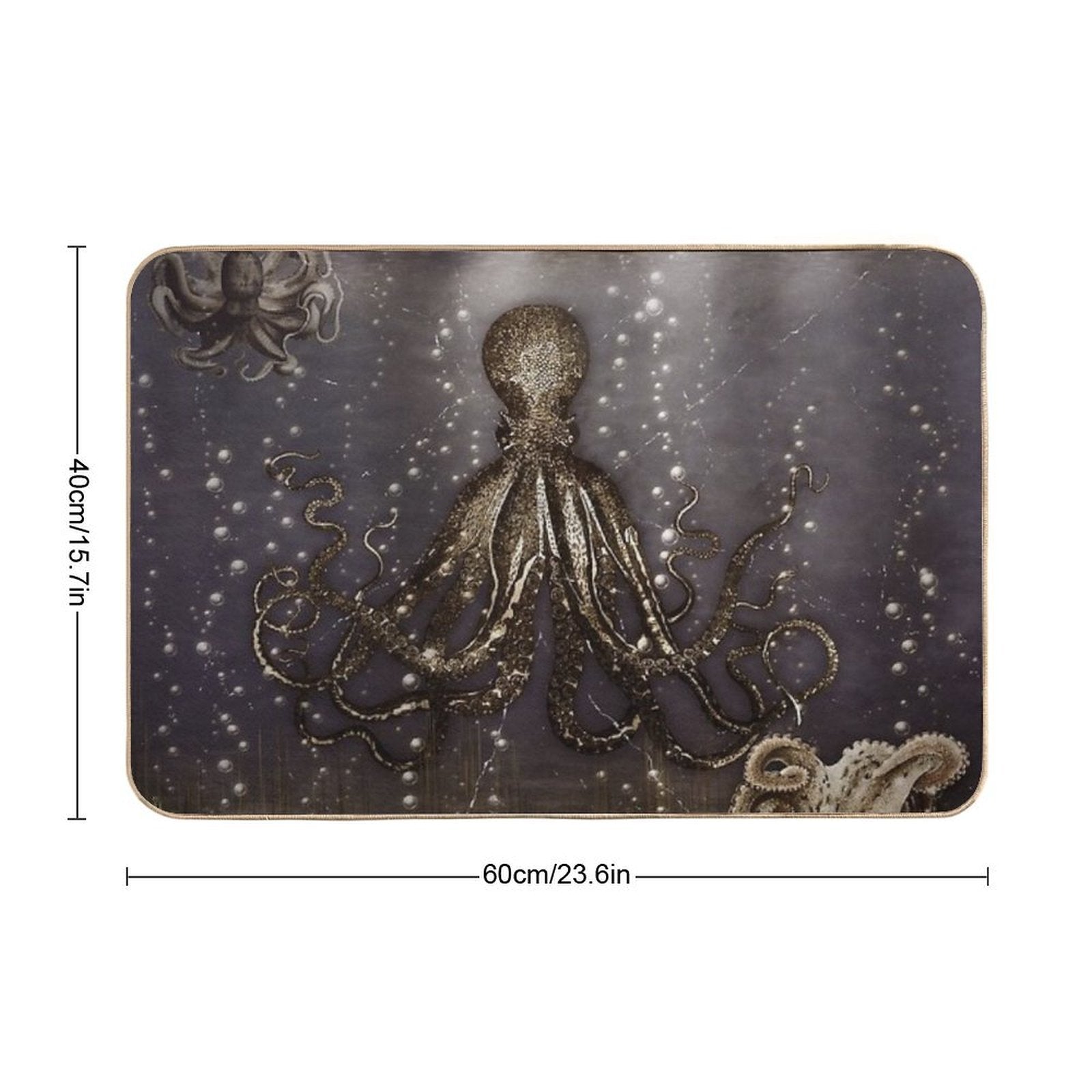 Octopus' Lair - Old Photo  Easy To Clean Bath Mat