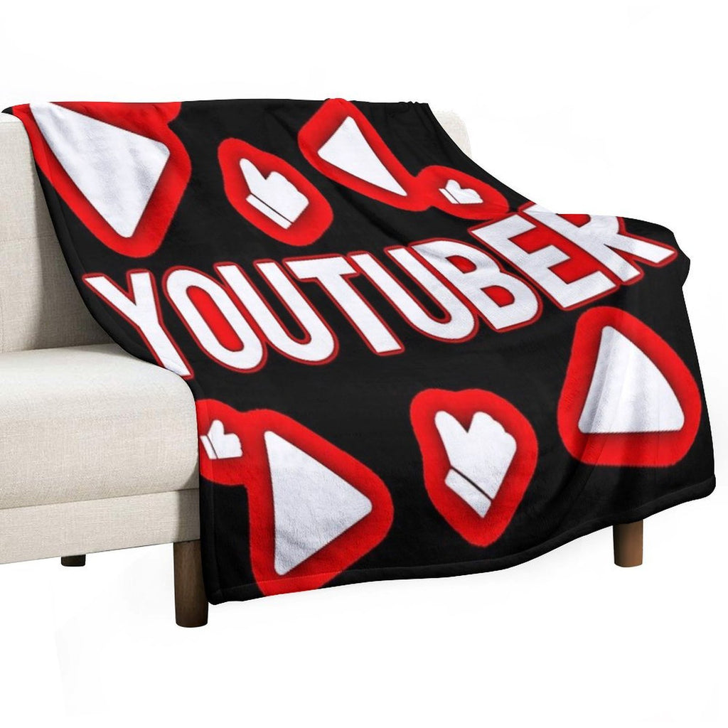 YouTuber Splash Design Velvety-soft Throw Blanket