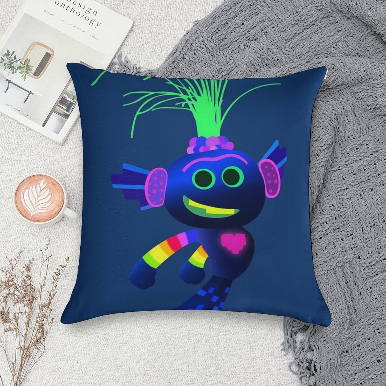 King Trollex Soft Gift Ready Throw Pillow