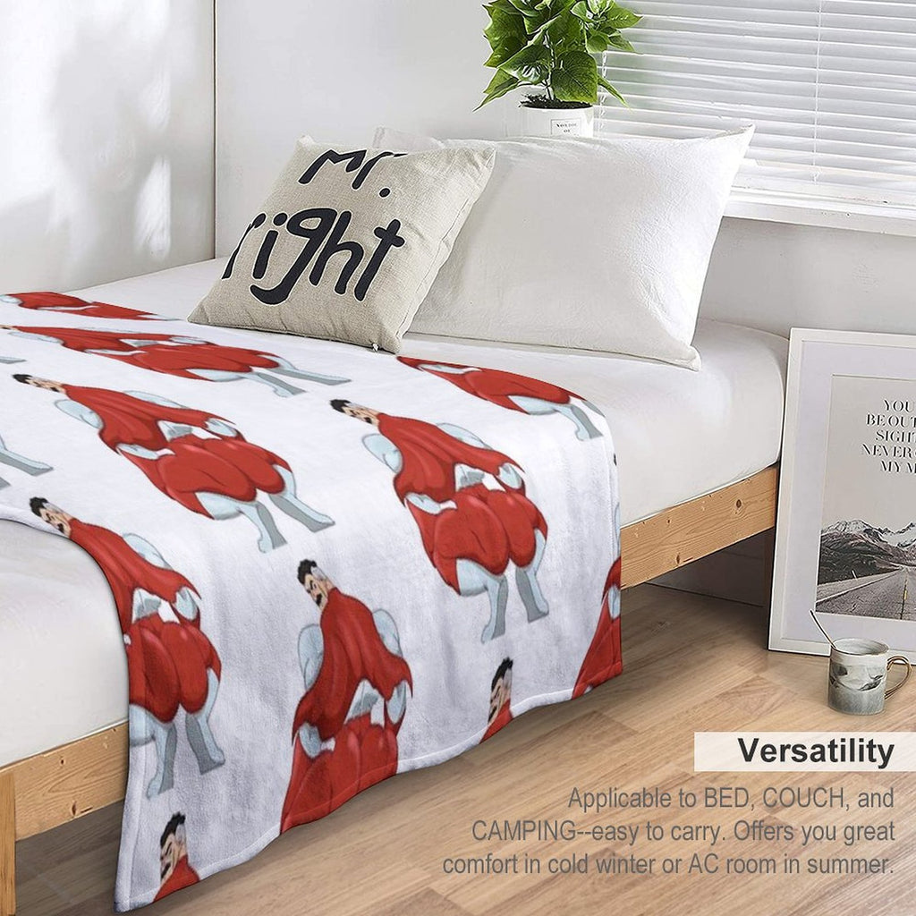 Invincible Think Mark Thicc Booty Omni Man Anti-pilling Throw Blanket