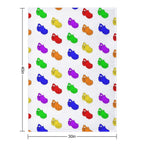 Rainbow Crocs Pack Comfort Throw Blanket