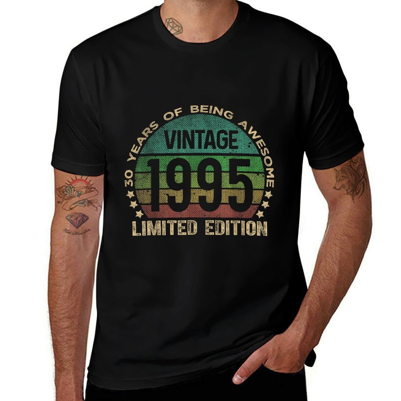 30 Year Old Gifts Vintage 1995 Limited Edition 30th Birthday  High-quality Stitching T-Shirt