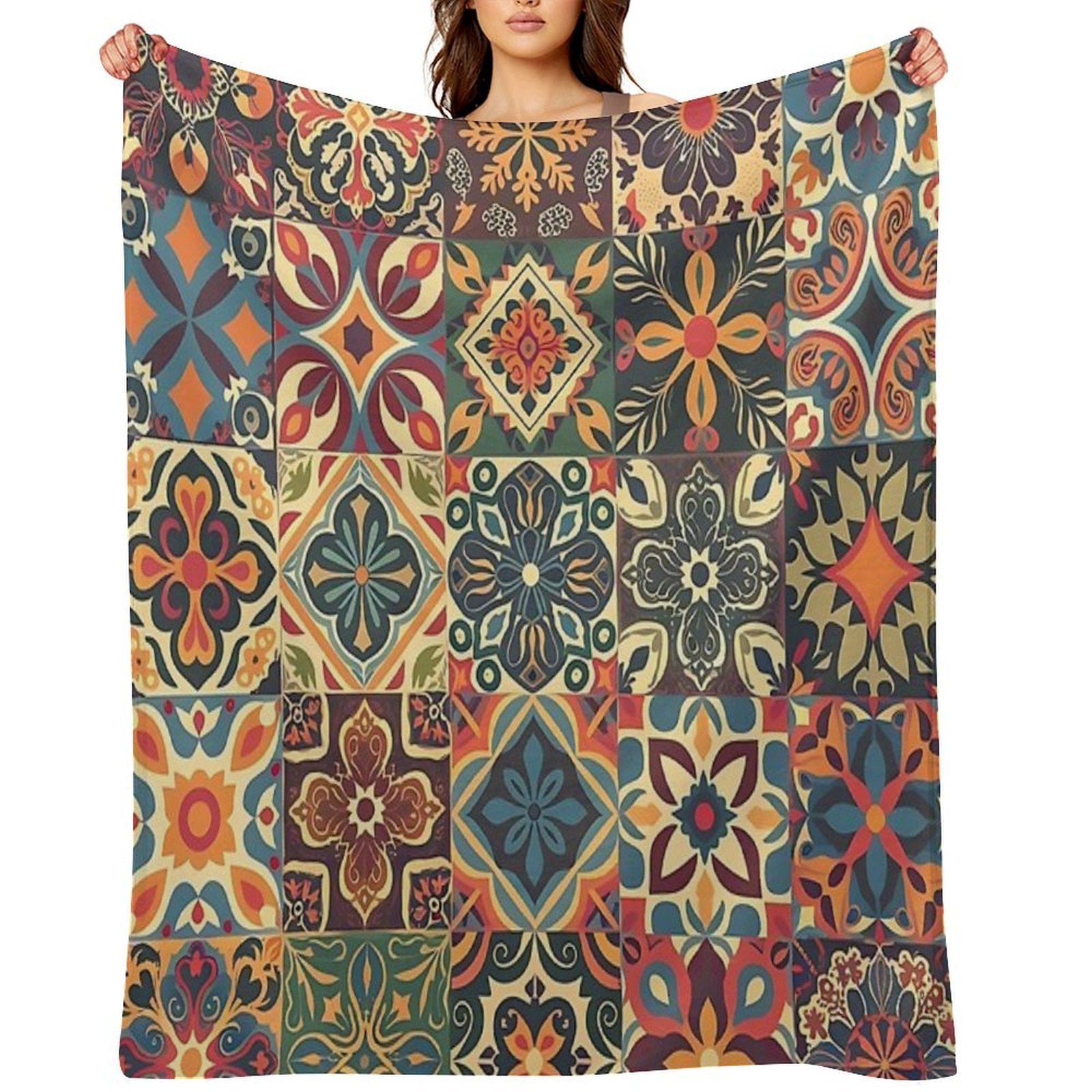 Mosaic of Elegance Versatility Throw Blanket