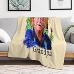 Grandpa The Waltons Plush Throw Blanket