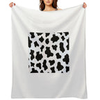 Cow Print Eco-conscious Throw Blanket