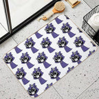 Chibi Raven Baby  Long-Lasting Bath Mat