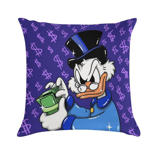 Scrooge Mcduck  Eva Kiseleva Soft Warmth Comfort Throw Pillow