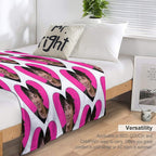 RODRICK LOVE HEART Plush Throw Blanket