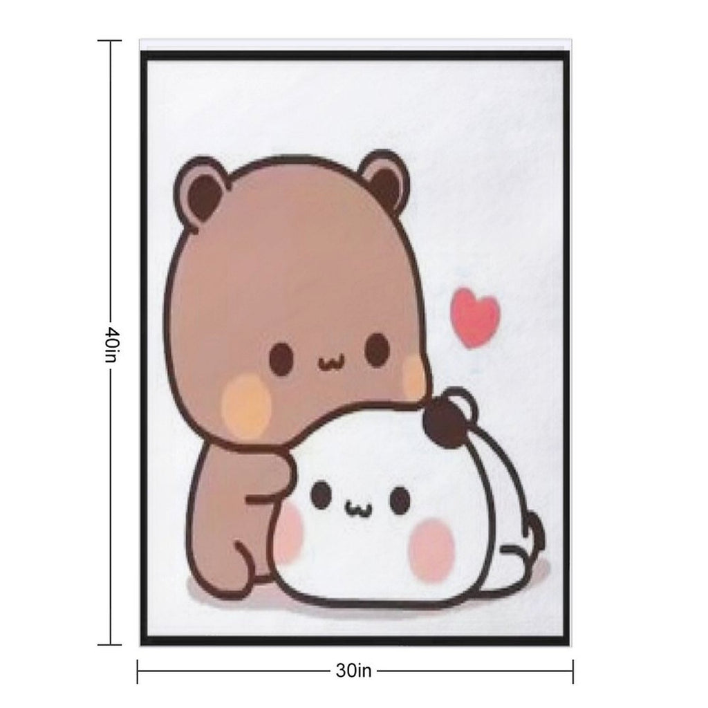 Milk And Mocha Together Comfort Throw Blanket