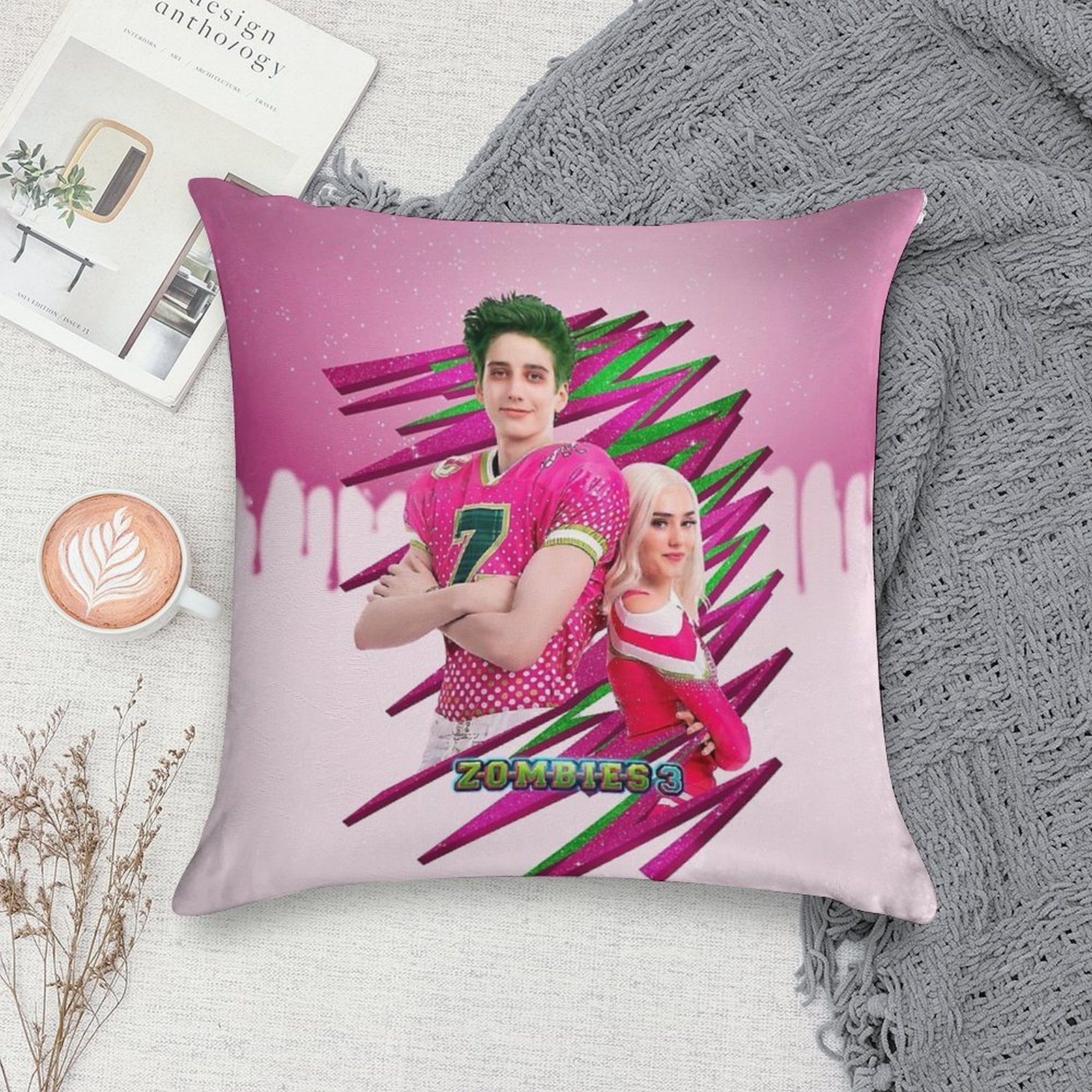Zombies 3 - Zed And Addison Magic Soft Anti-Pilling Throw Pillow