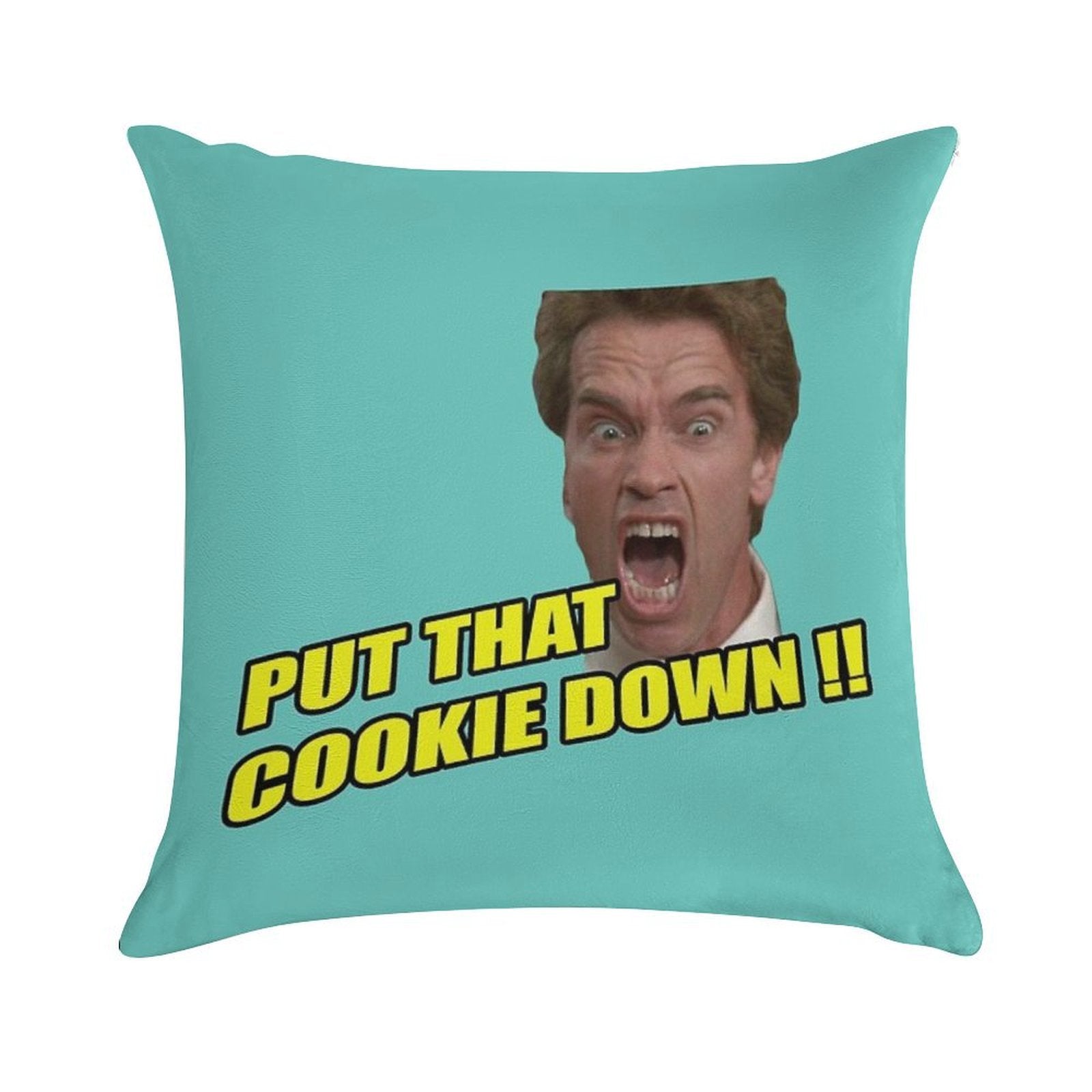 Put That Cookie Down ! Soft Easy Maintenance Throw Pillow