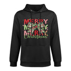 Merry Christmas Coquette Bow Xmas Pajamas Family Matching All-Day Comfort Hoodie