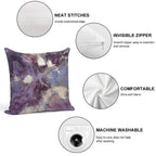 Abstract Fluid Art Eggplant Soft Style Accent Throw Pillow