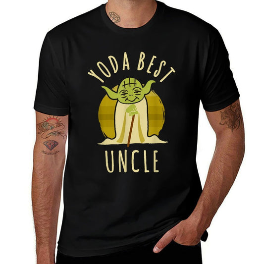 Star Wars Yoda Best Uncle Cartoon Yoda Disney+  Relaxed-fit T-Shirt