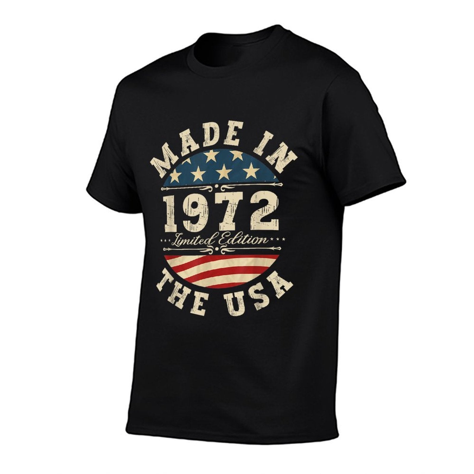 50 Years Old Bday Limited Edition 1972 USA 50th Birthday  Rolled Sleeves T-Shirt