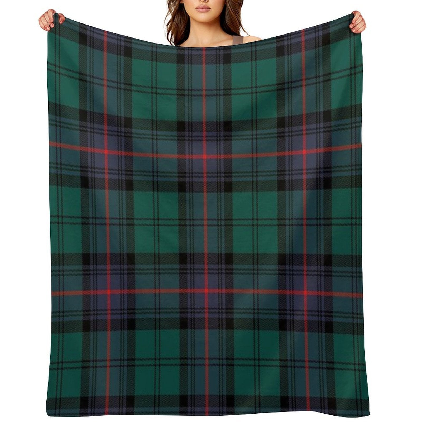 Armstrong Modern Tartan Sustainable Throw Blanket