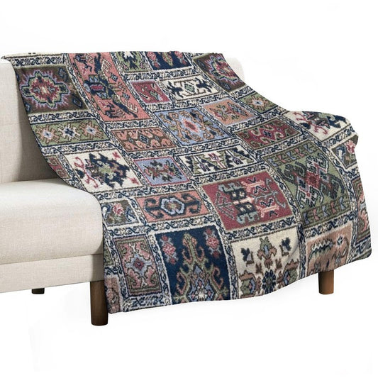 Vintage Capet Style That Massively in Fashion Once Again Easy Care Throw Blanket