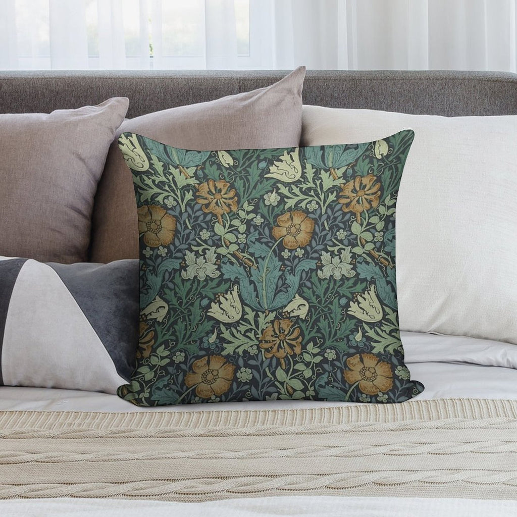 William Morris Fabric Design Soft Anti-Pilling Throw Pillow