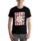 Groovy Daddy Matching Family Birthday Party Daisy Flower  Slim-fit Cut T-Shirt