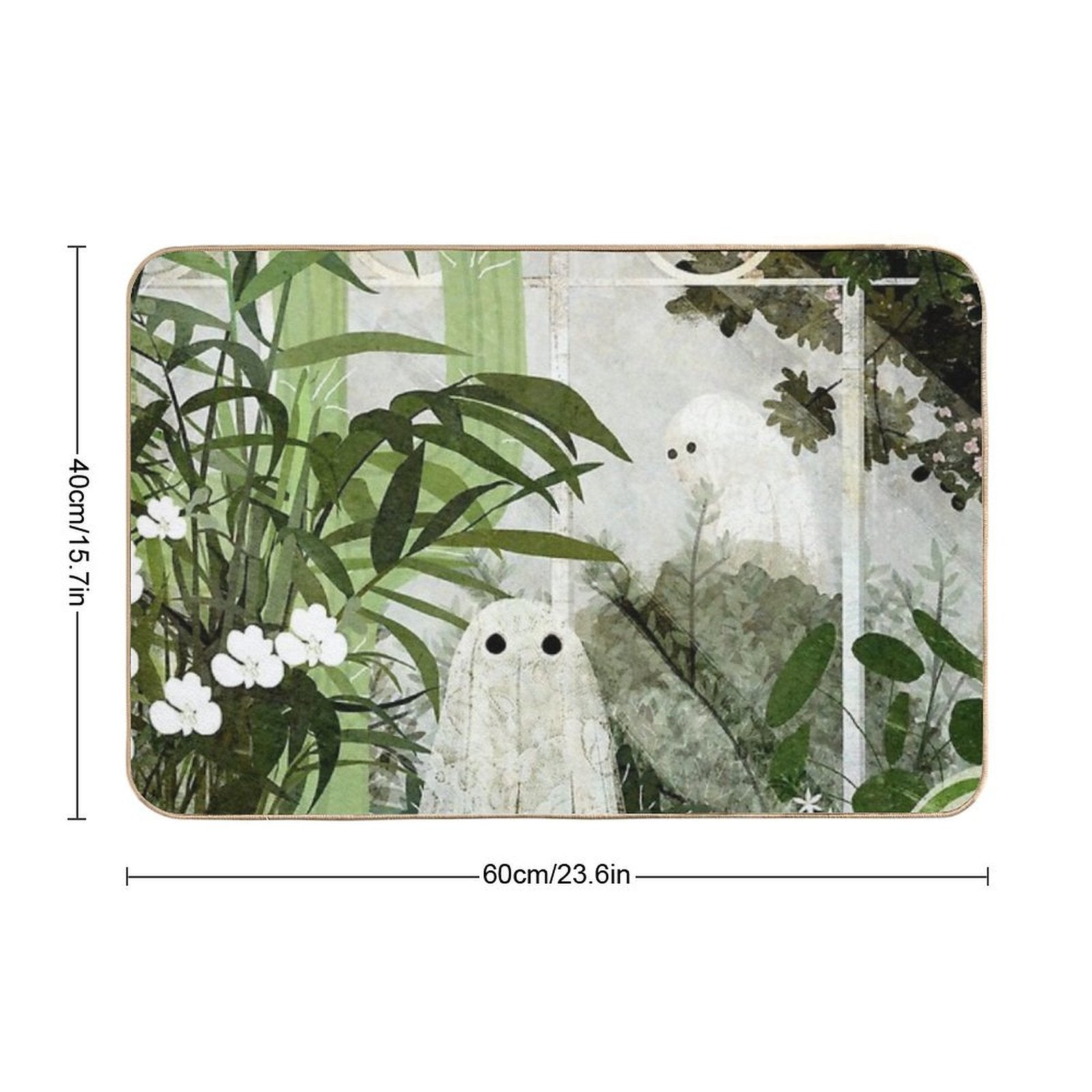 There's A Ghost in The Greenhouse Again  Dirt-Trapping Bath Mat