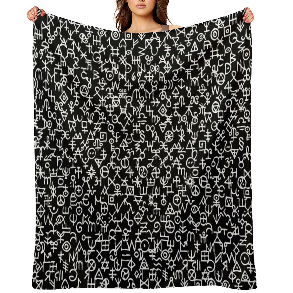 Viking Tribal Design Versatility Throw Blanket