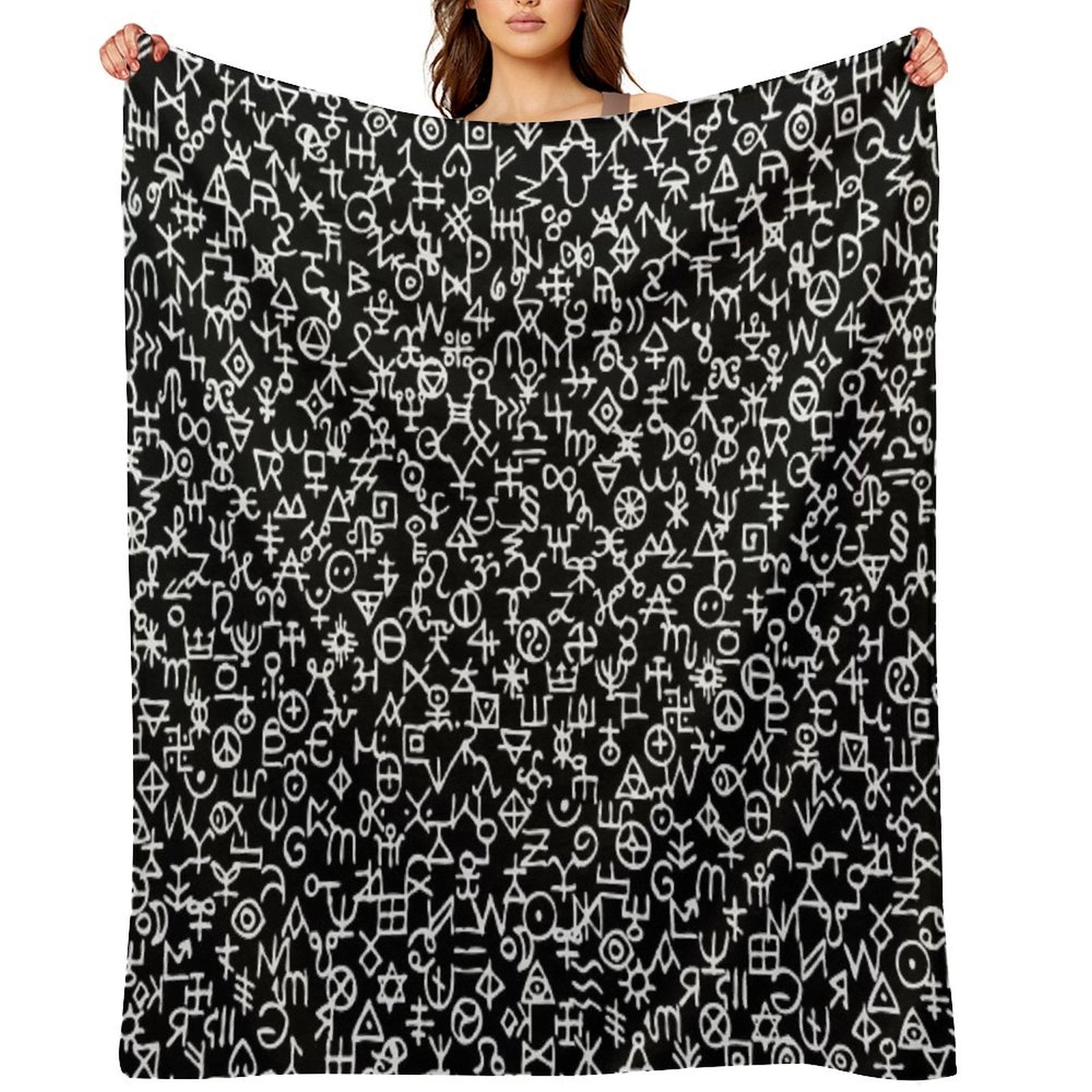 Viking Tribal Design Versatility Throw Blanket