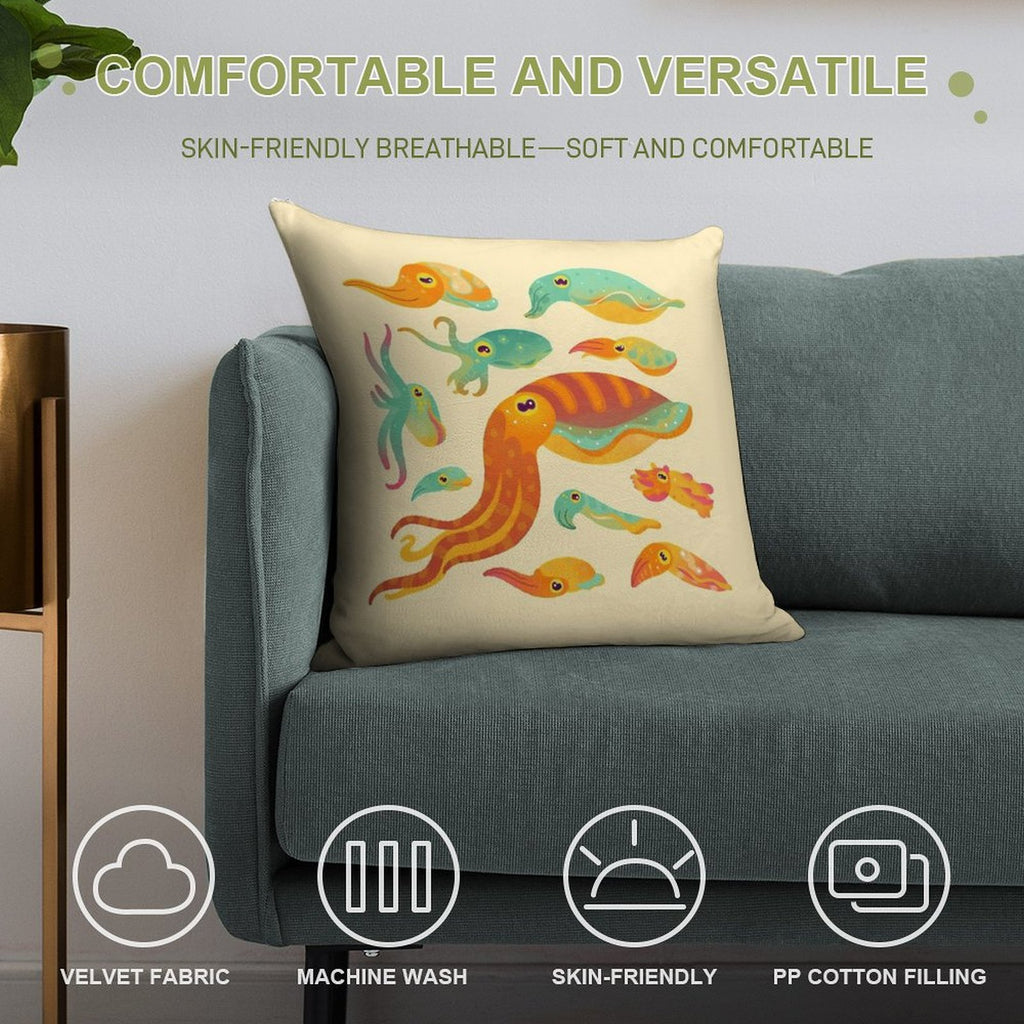 Cuttlefish Soft Warmth Comfort Throw Pillow