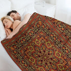 Oriental Ornamental Carpet Machine-washable Throw Blanket