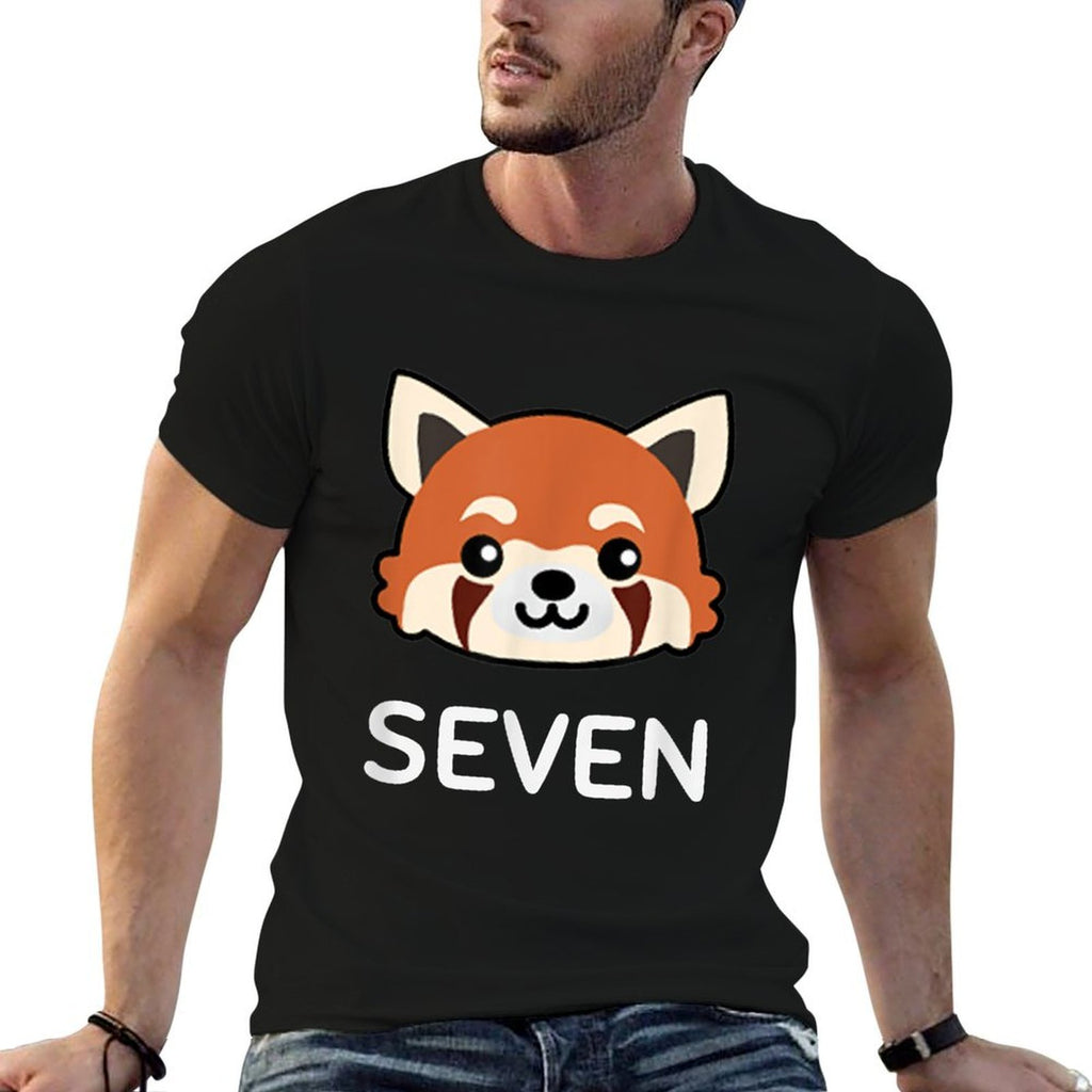 Red Panda Birthday, Seven Year Old Kid Birthday Gift  Breathable T-Shirt