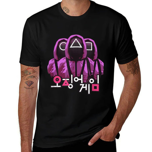 Squid Game Three Masked Guards  Soft T-Shirt