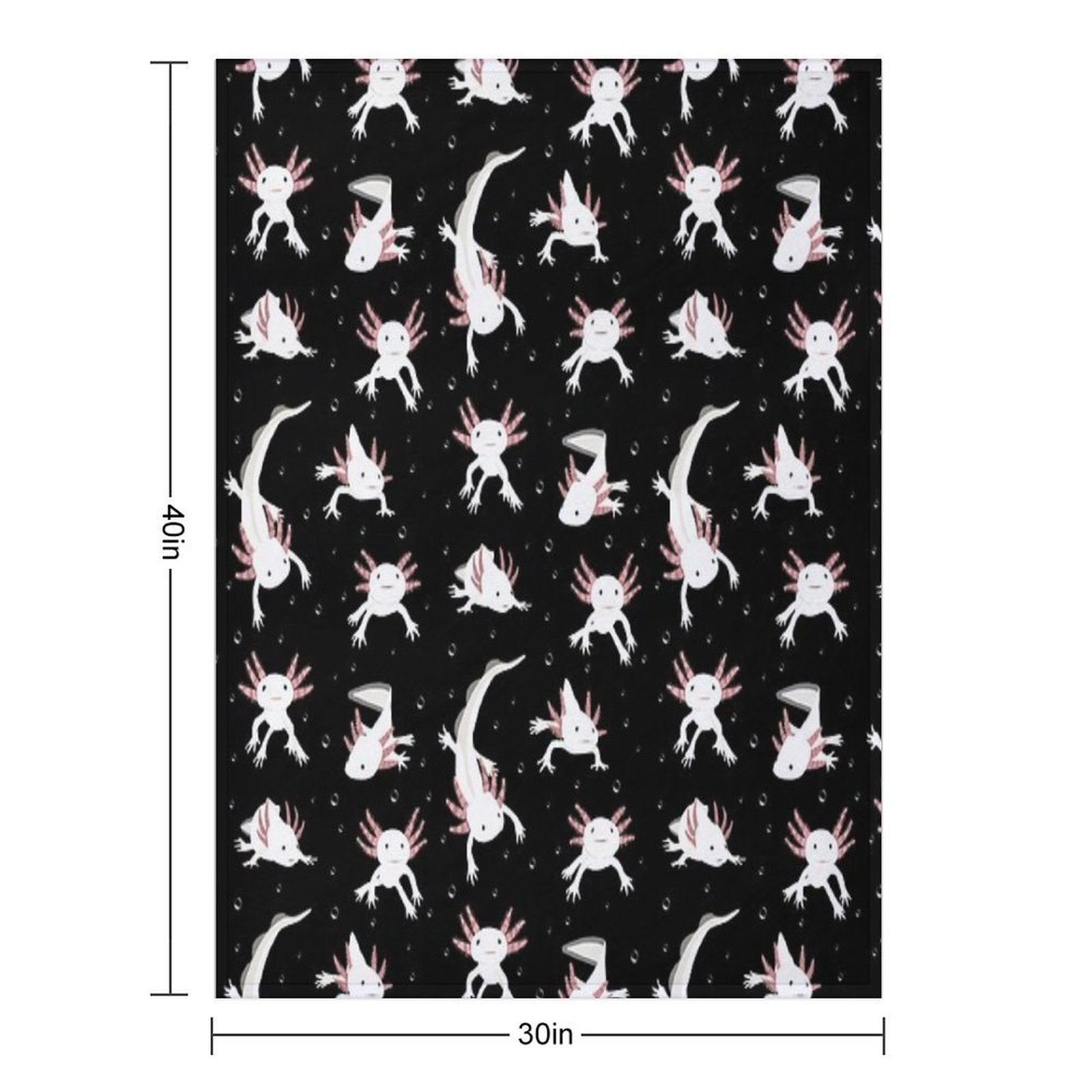 Axolotls Easy Care Throw Blanket