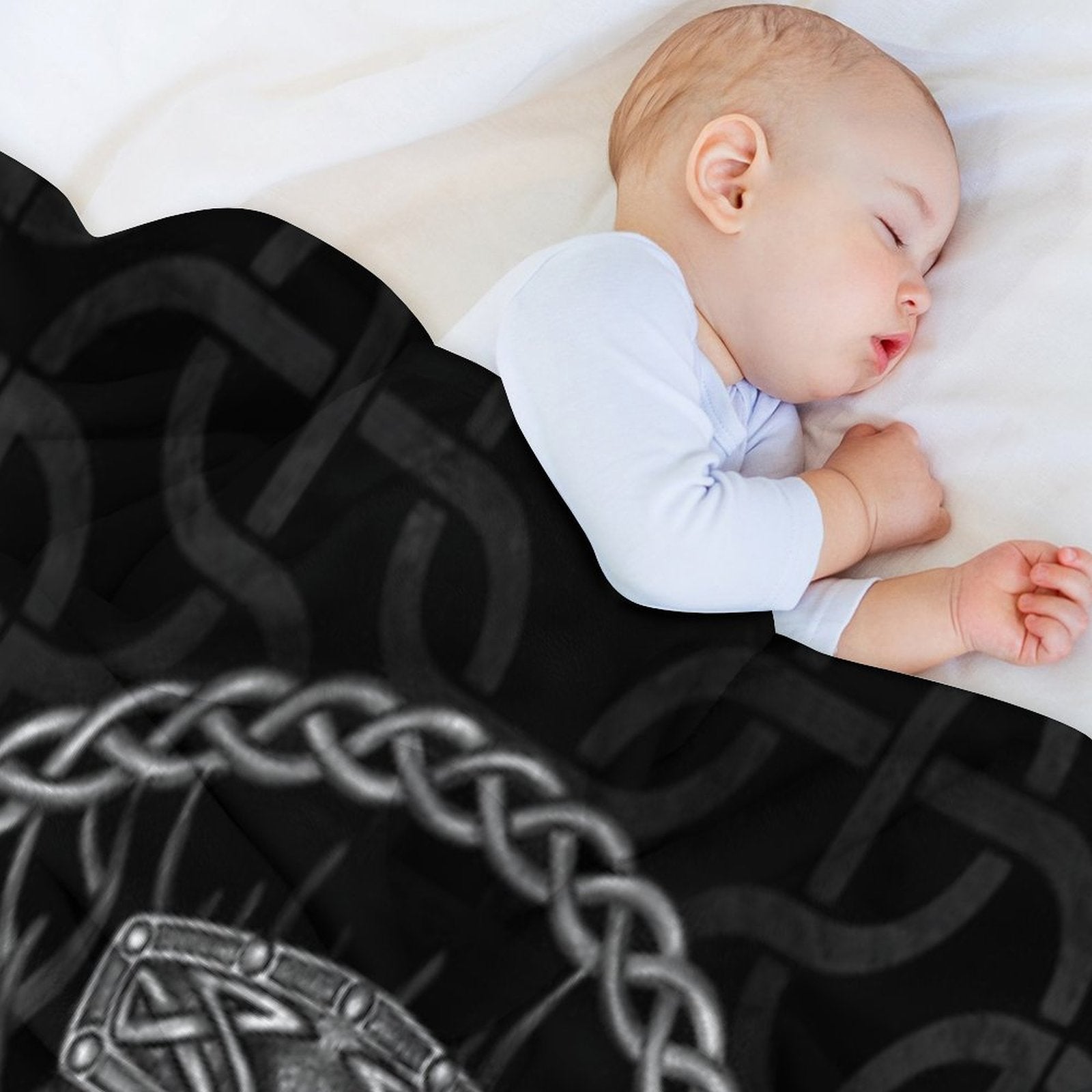 Mjolnir - The Hammer of Thor And Tree of Life Anti-pilling Throw Blanket