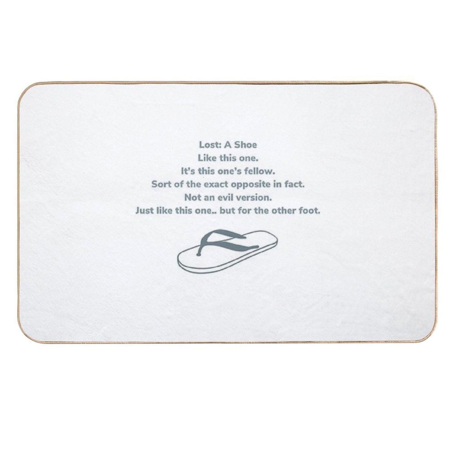 I’ve Lost A Shoe  High-Traffic Bath Mat
