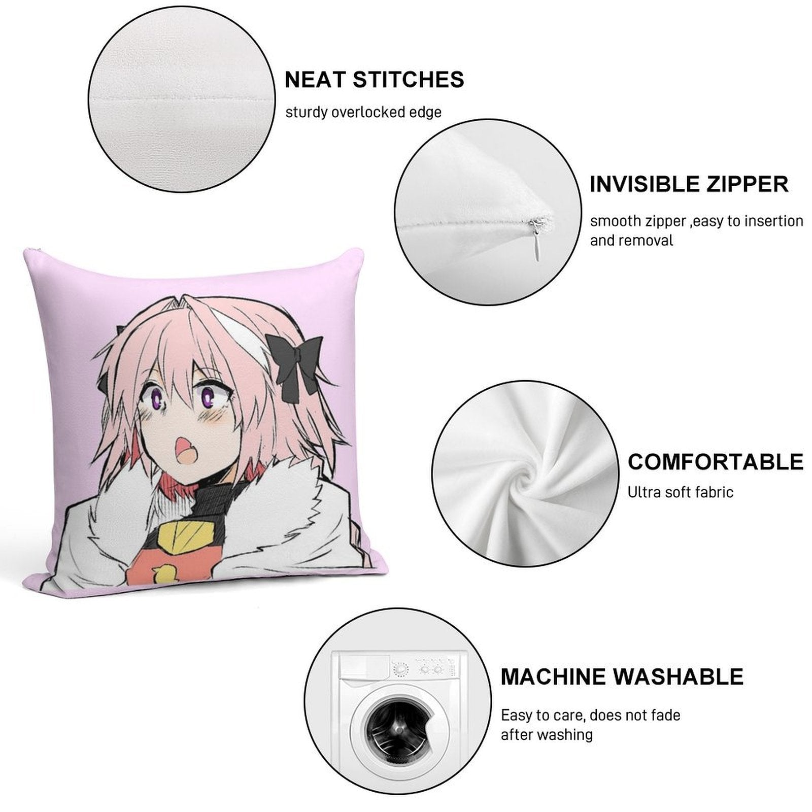 Astolfo Soft Multiple Sizes Throw Pillow