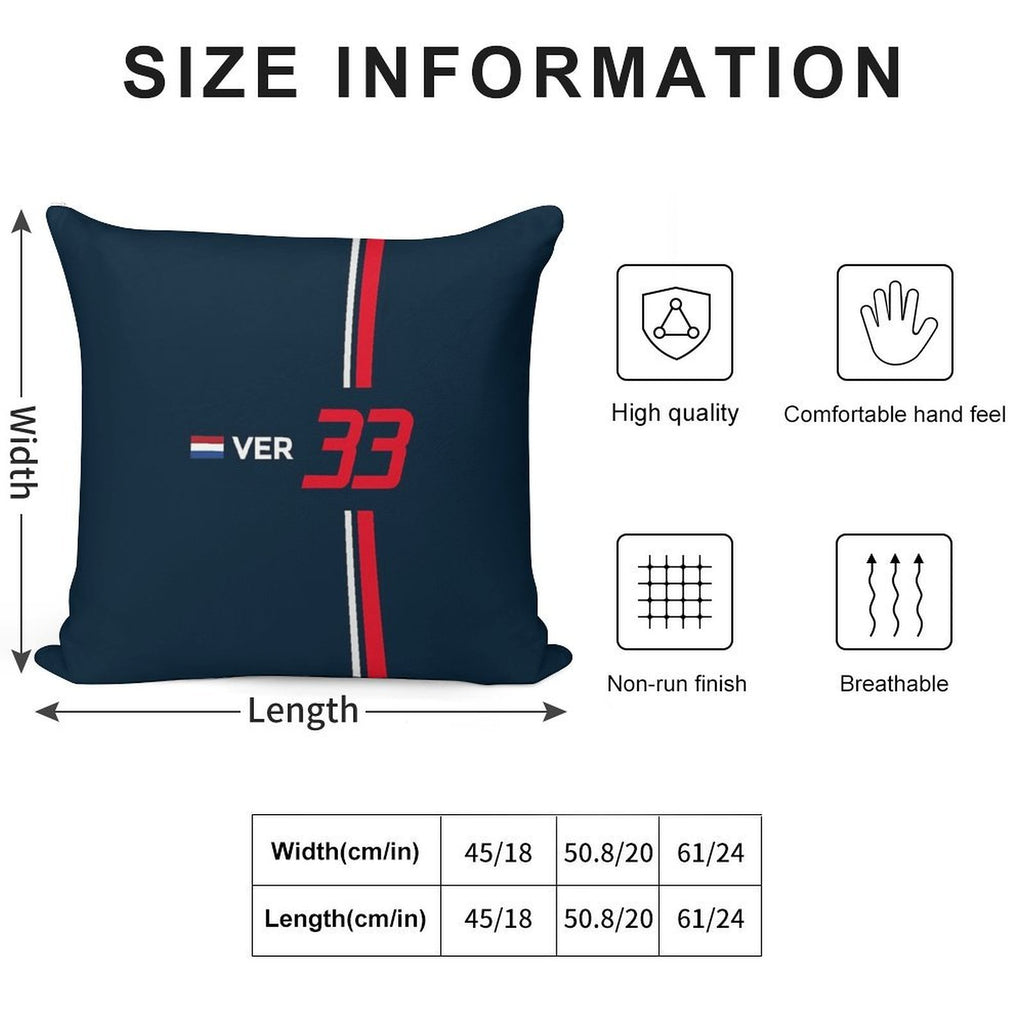 F1 2021 - #33 Verstappen Soft Anti-Pilling Throw Pillow