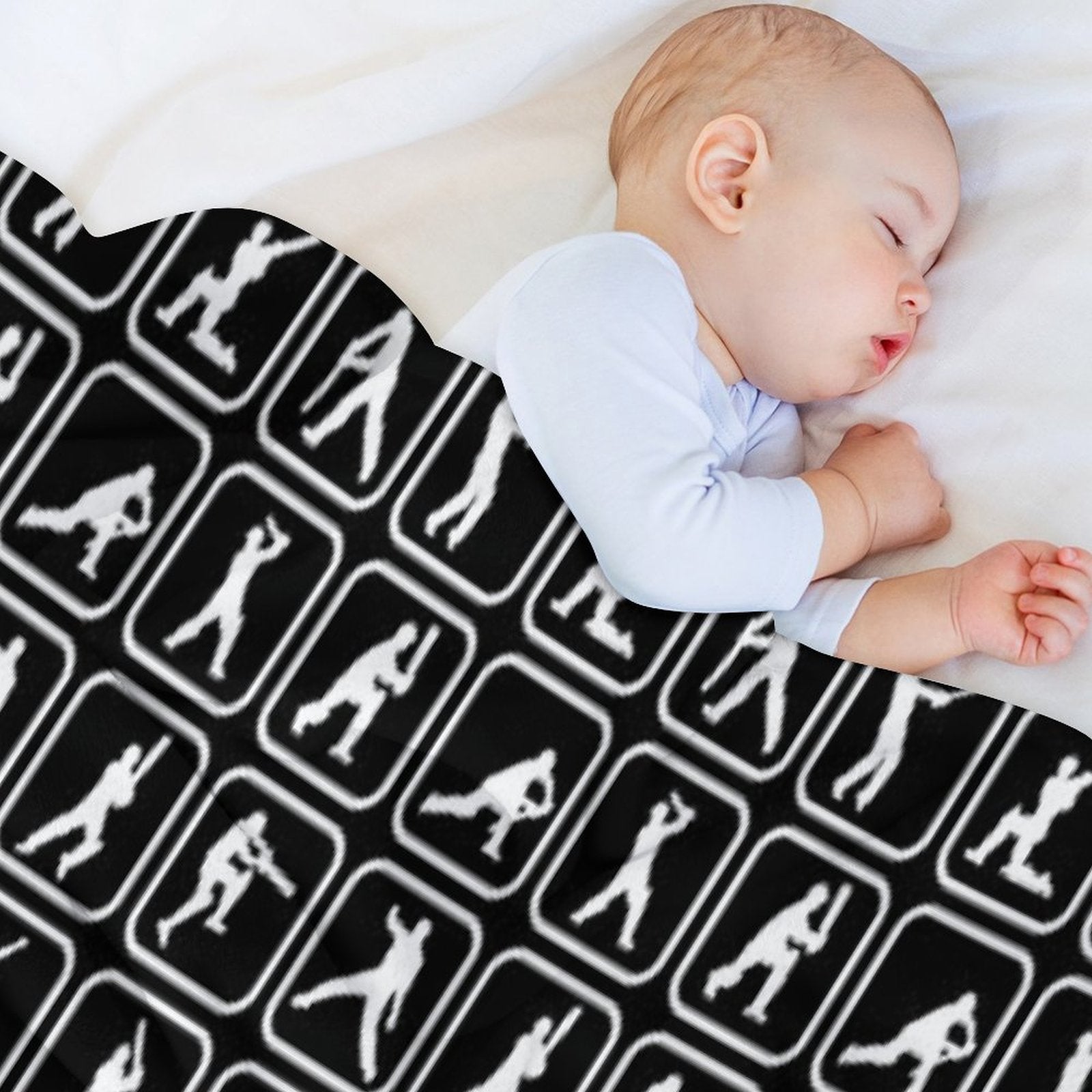 Iconic Cricket Moves Durable Throw Blanket