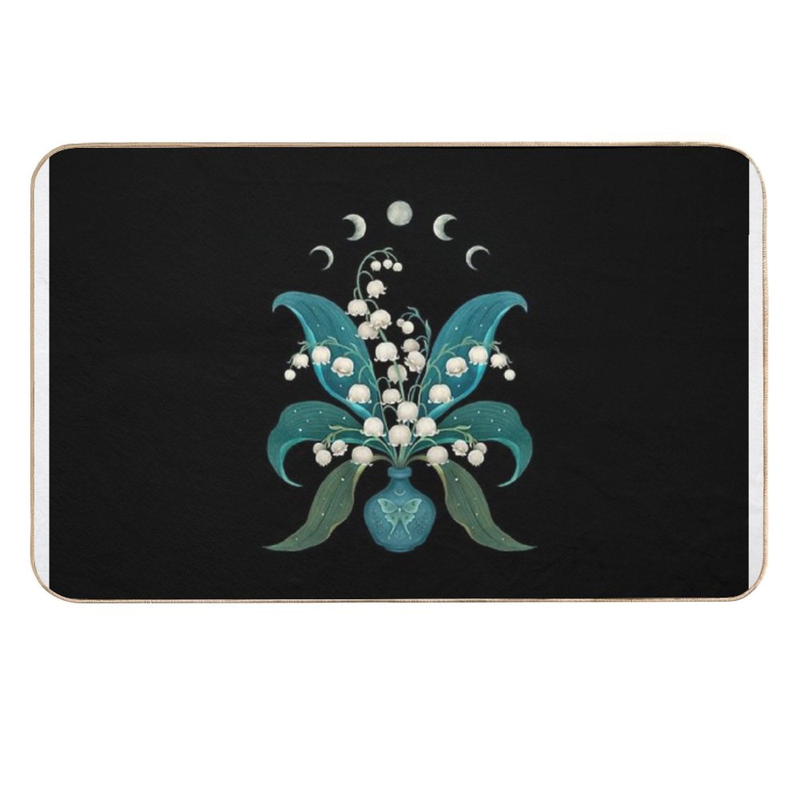 Lily of The Valley- May Flower  Absorbent Bath Mat