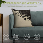 Bat Swarm Soft Bedroom Essential Throw Pillow