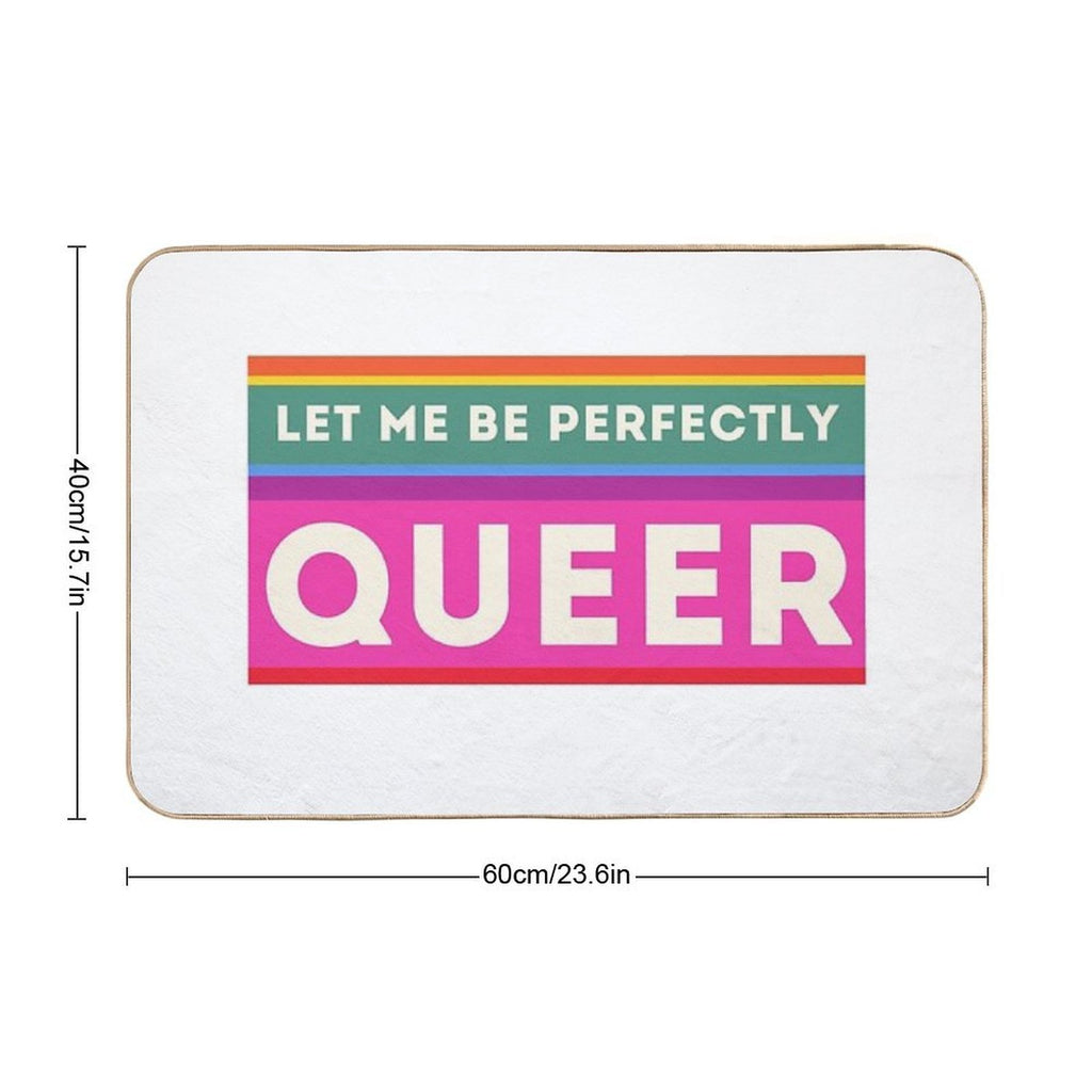 Queer Humour  Fade-Resistant Bath Mat