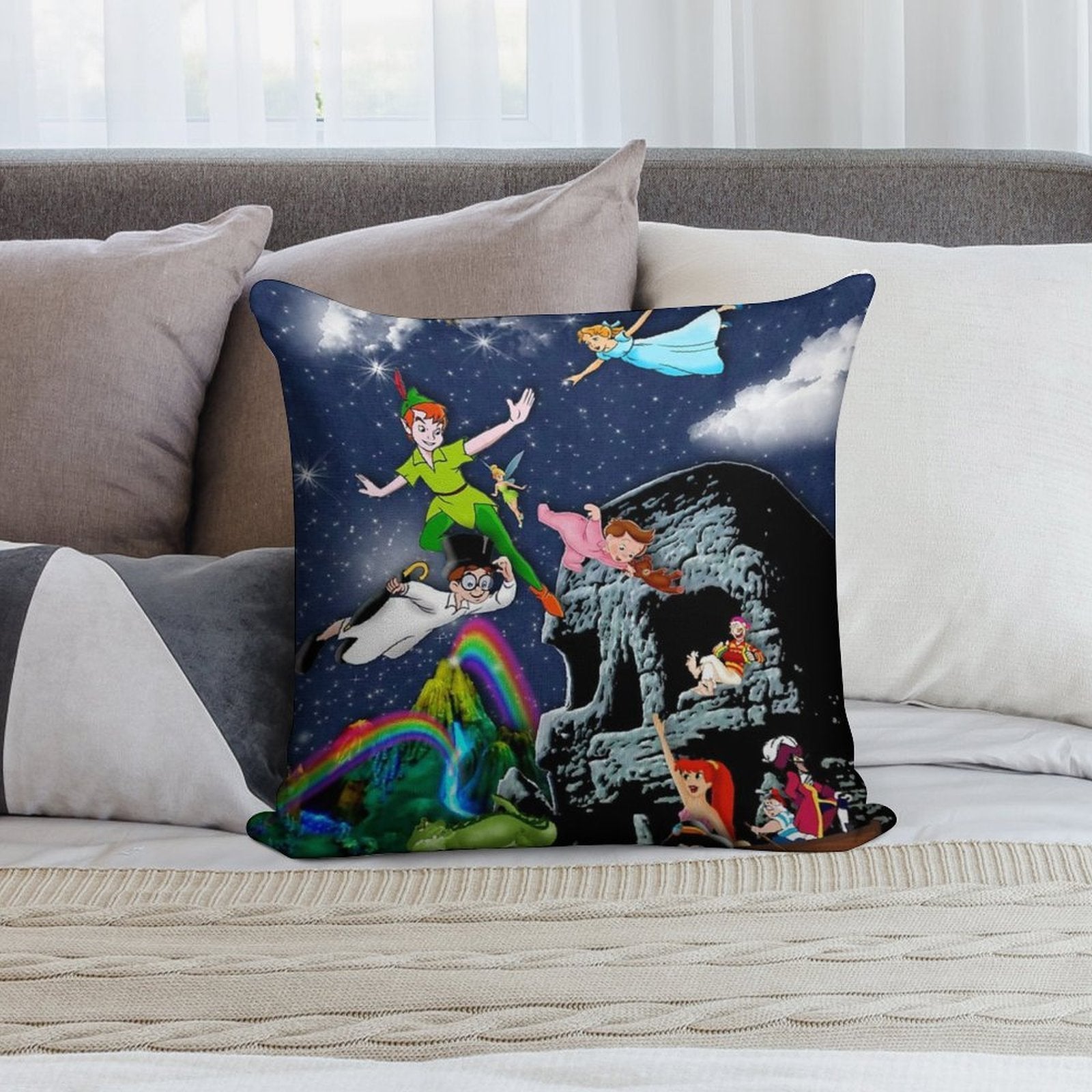 Peter Pan Soft Shrink-Resistant Throw Pillow