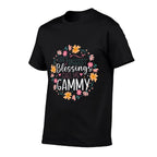 Floral Gammy Grandmother Grandma For Women  Summer-ready Fabric T-Shirt