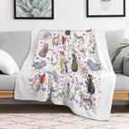 I Love Rats Velvety-soft Throw Blanket