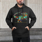 Happy Dot Day Colorful Polka Dot Dinosaur Boys Toddlers Kids Versatile Streetwear Hoodie