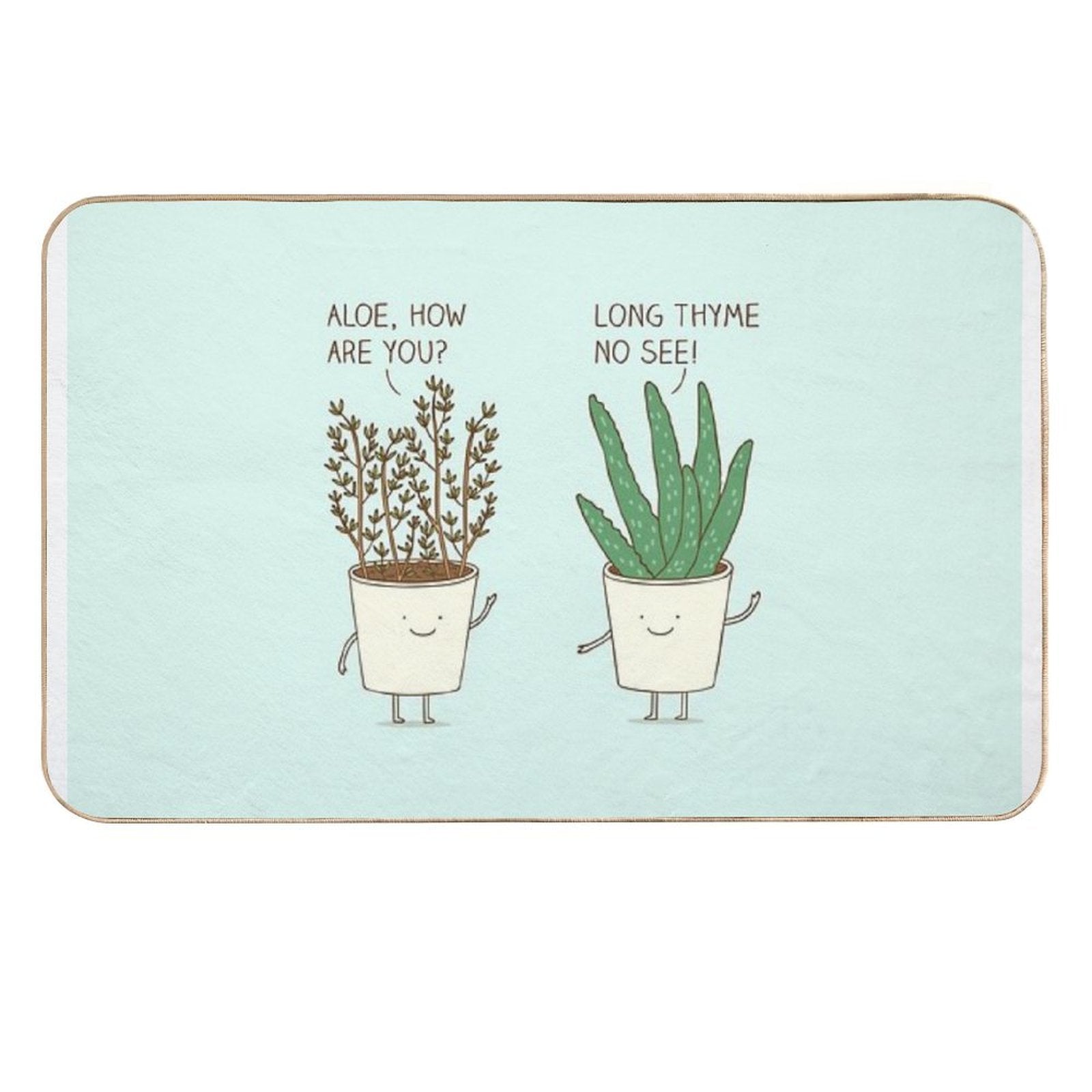 Garden Etiquette  Easy To Clean Bath Mat