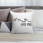 Good Vibes Soft Anti-Pilling Throw Pillow