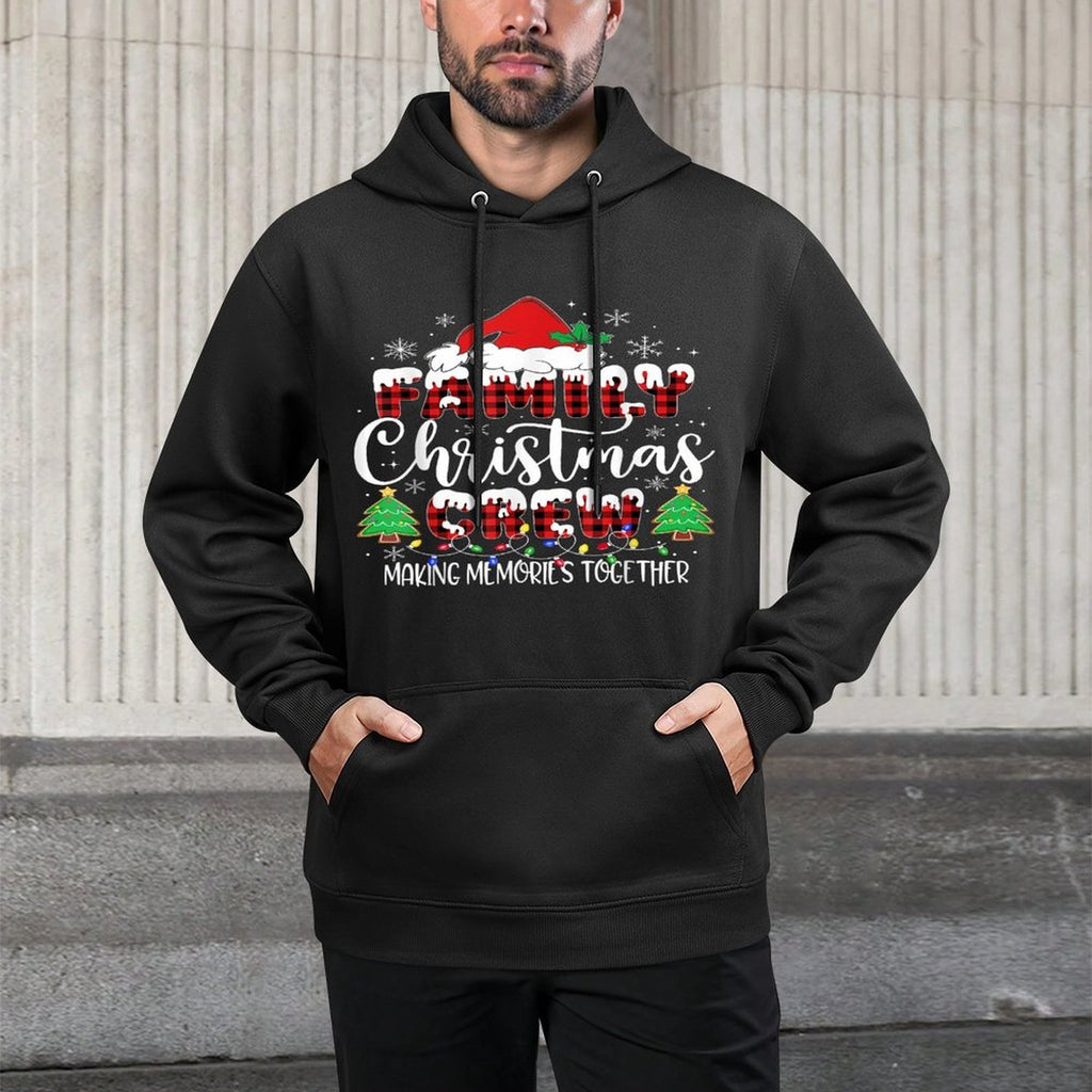 Family Christmas Crew Making Memories Matching Pajamas Moisture-Wicking Hoodie