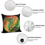 Wings of Fire - Sundew Soft Hidden Zipper Throw Pillow