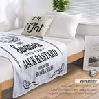 SWANSEA - JACK BASTARD B+W Easy Care Throw Blanket